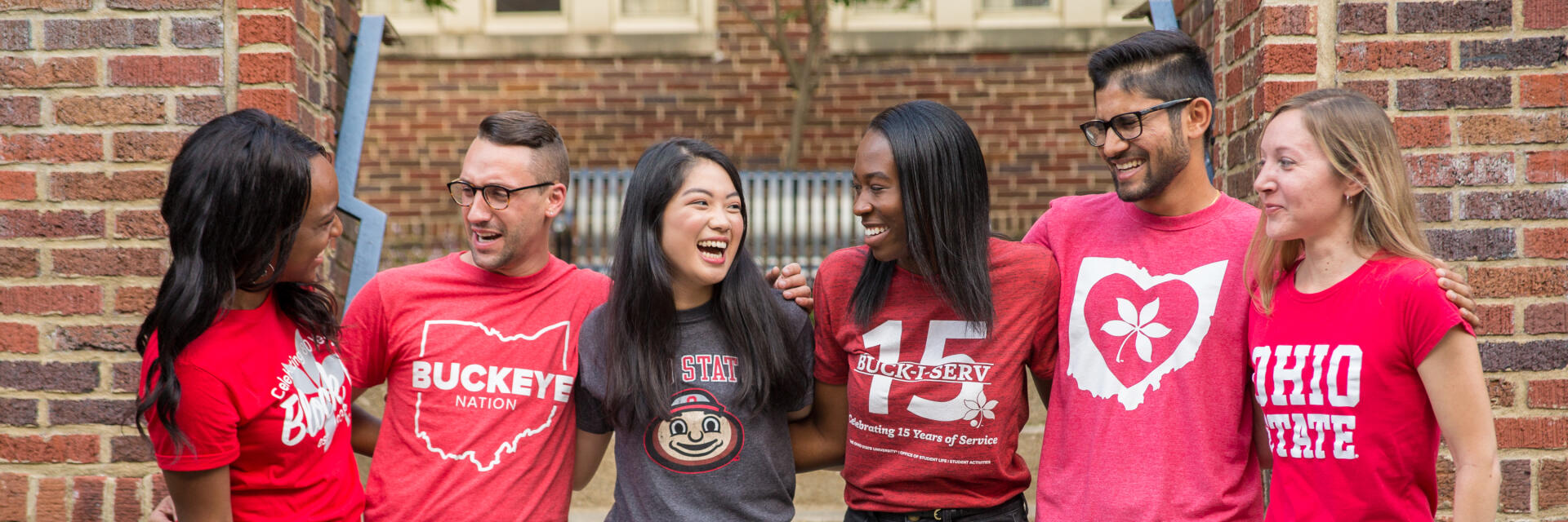 Group of students smiling