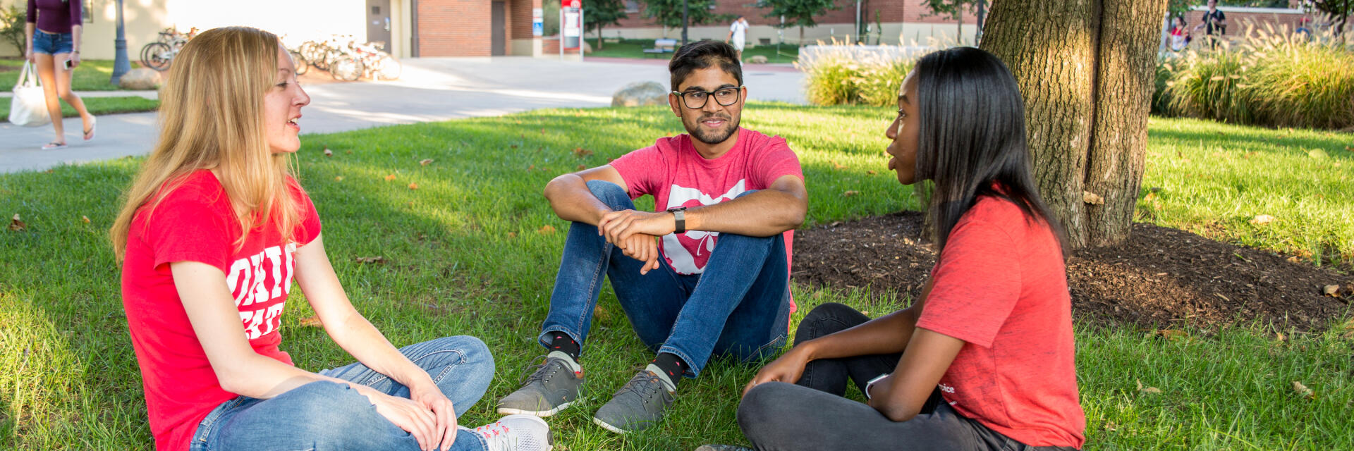 Students having a Group Meditation