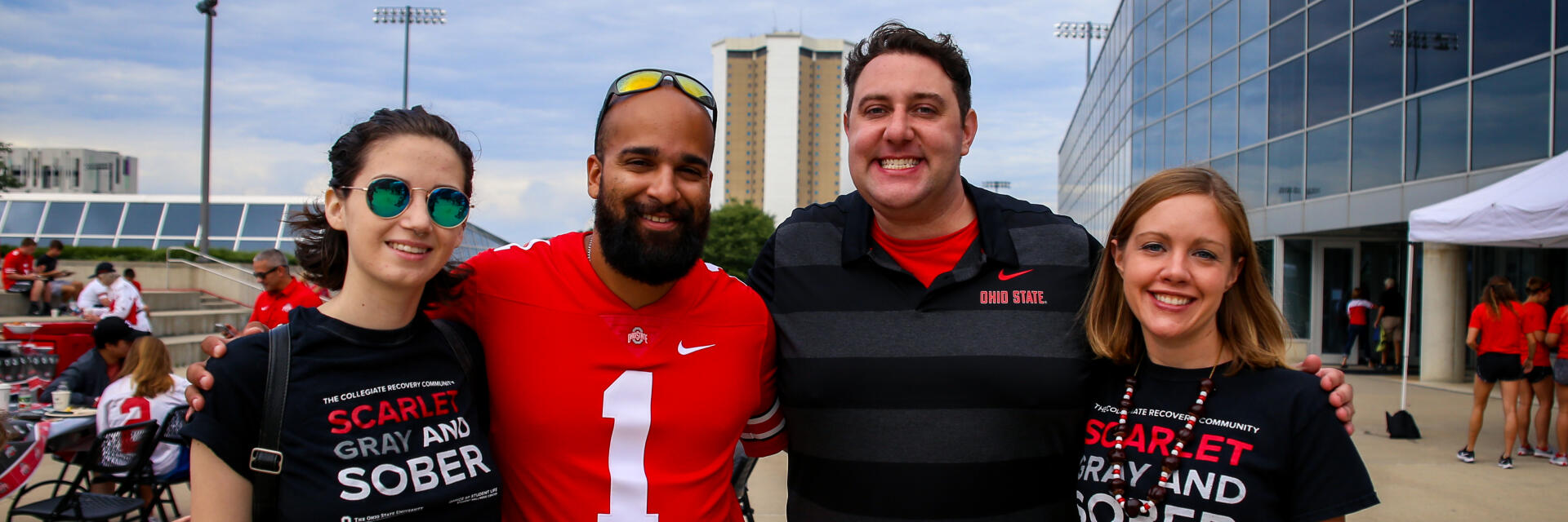 Participants at a Scarlet, Gray and Sober Tailgate