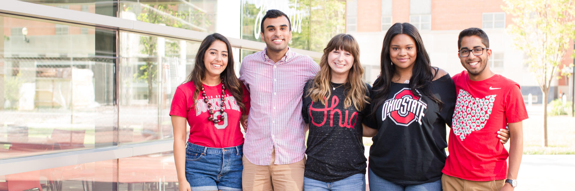 Students smiling on North Campus